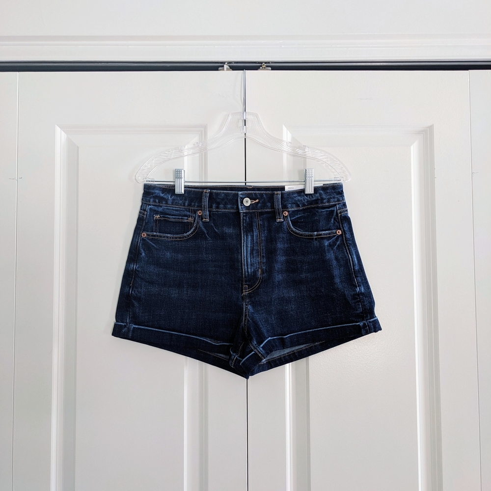 American Eagle Stretch Denim Mom Shorts
